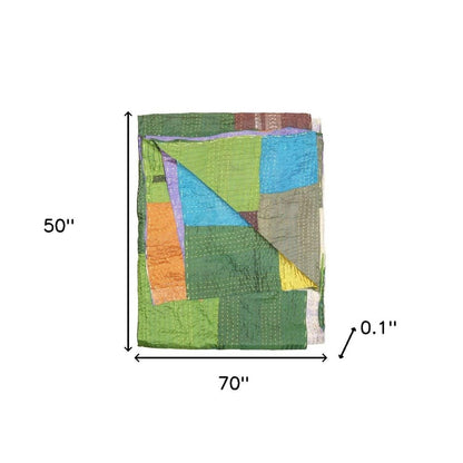 50" X 70" Silk Multicolor Throws