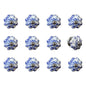 Set of Twelve Blue And White Ceramic Drawer Pull Knobs