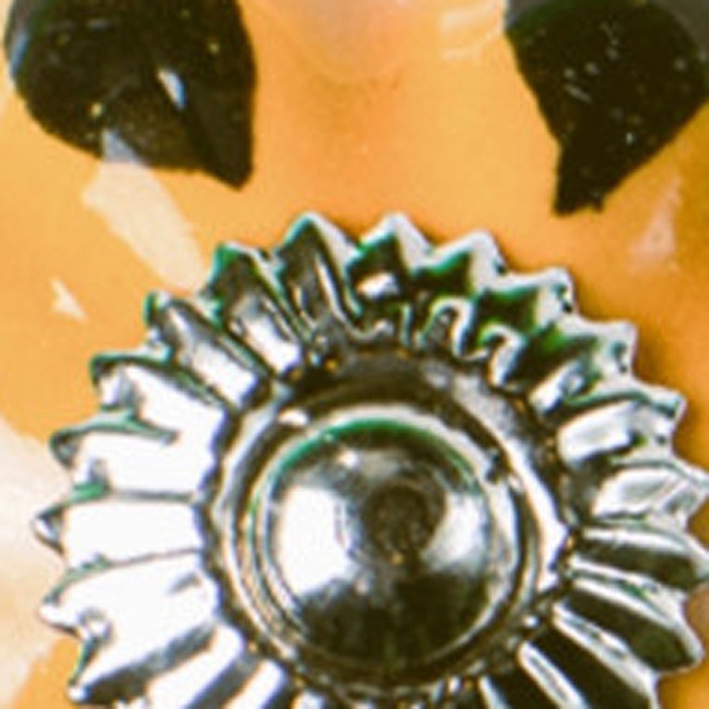 Set of Eight Yellow And Green Novelty Knob Ceramic Drawer Pull Knobs