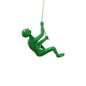 6" X 3" Green Resin Climbing Man Hanging Dimensional Sculpture