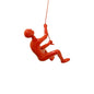 6" X 3" Red Resin Climbing Man Hanging Dimensional Sculpture