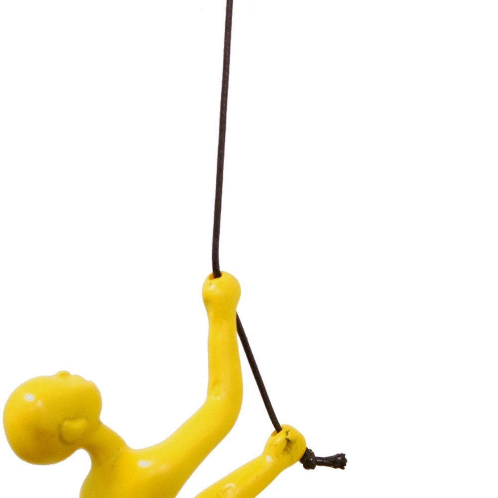 6" X 3" Yellow Resin Novelty Hanging Dimensional Sculpture