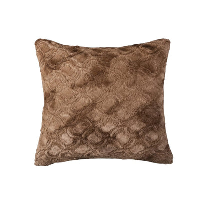 20" X 20" X 5" Acrylic Plush Polyester Polyfill Brown 2 Pack Pillow