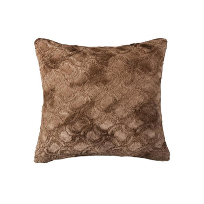 20" X 20" X 5" Acrylic Plush Polyester Polyfill Brown 2 Pack Pillow