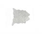 4' X 5' Gray Faux Fur Washable Area Rug