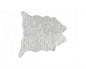 5' X 8' Gray Faux Fur Washable Area Rug