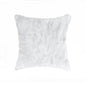 18" White Wool Throw Pillow