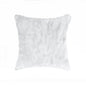 18" White Wool Throw Pillow