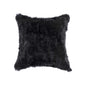 18" Black Wool Throw Pillow
