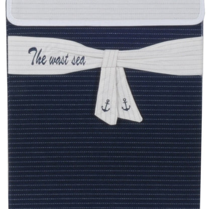 12" Blue Fabric Basket