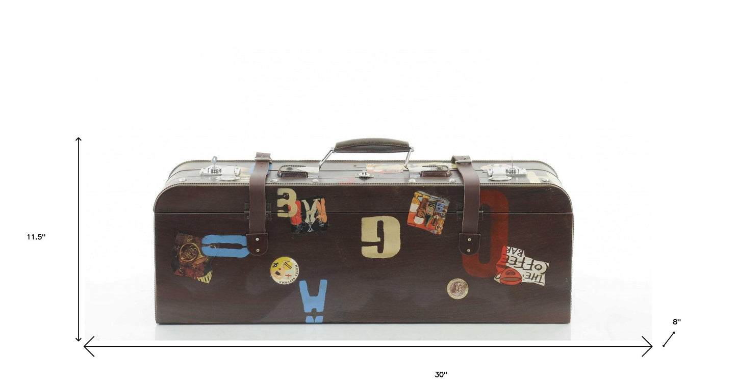 Cool Vintage Brown Decorative Suitcase