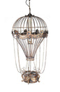 23" x 23" x 41" Vintage Hot Air Balloon Pendant