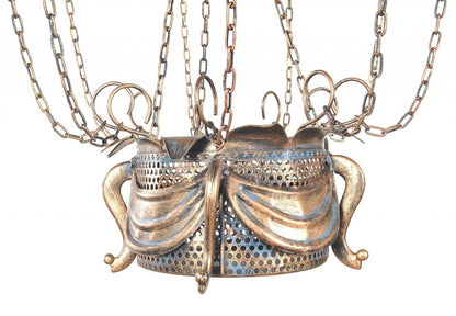 23" x 23" x 41" Vintage Hot Air Balloon Pendant