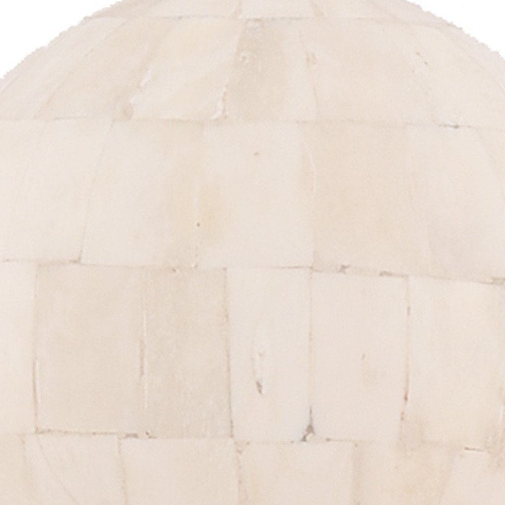 15" Bone Metal Hand Painted Figurine Tabletop Sculpture