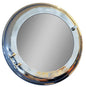 21" Silver Round Aluminum Framed Accent Mirror