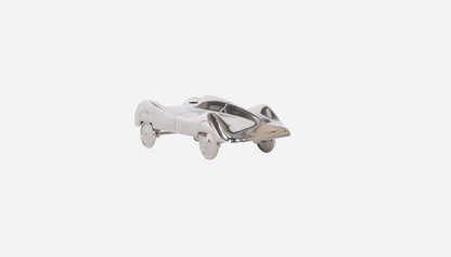 3" Nickel Aluminum Hand Painted Model Car Tabletop Sculpture