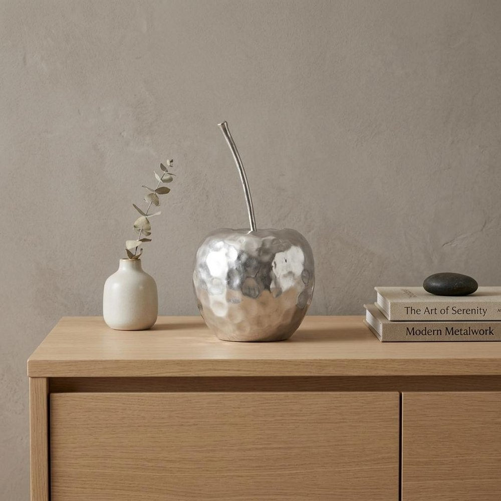 Delicious Hammered Finish Apple Statue