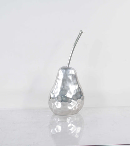 Delicious Hammered Finish Pear Statue