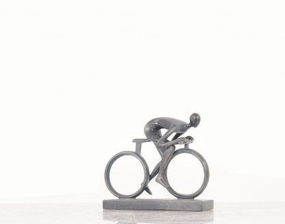 7" Black Resin Hand Painted Figurine