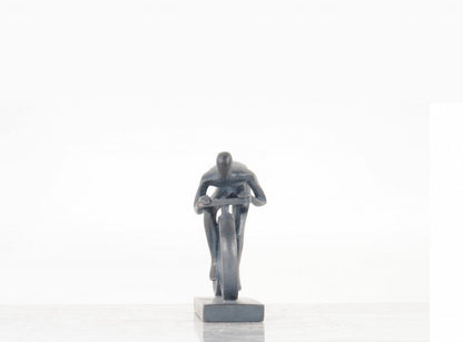 7" Black Resin Hand Painted Figurine