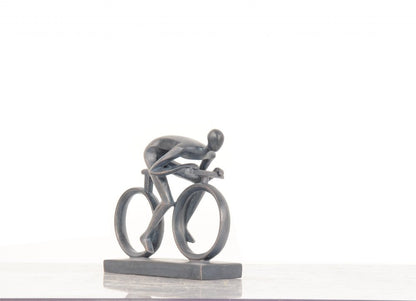 7" Black Resin Hand Painted Figurine