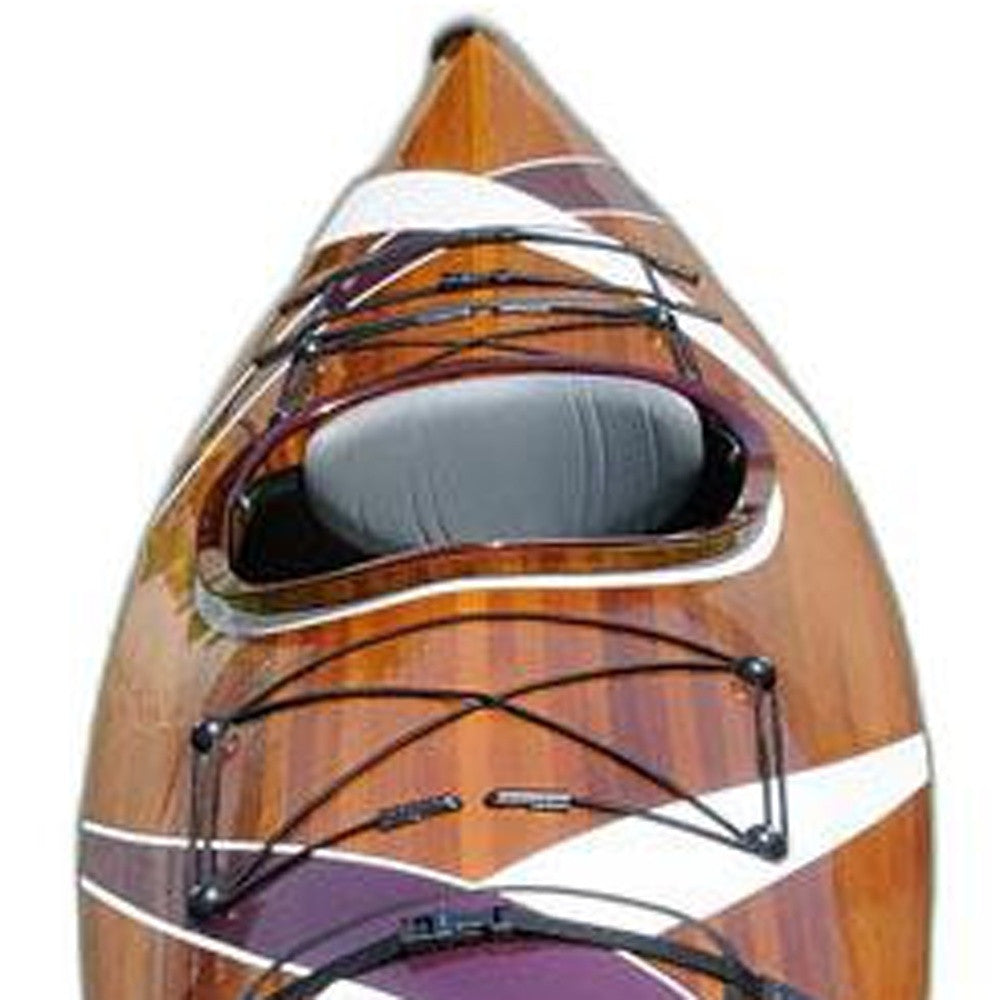 24" X 177" X 13.5" White And Purple Ribbonwooden Kayak