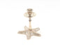 5" Silver Brass Starfish Tabletop Candle Holder