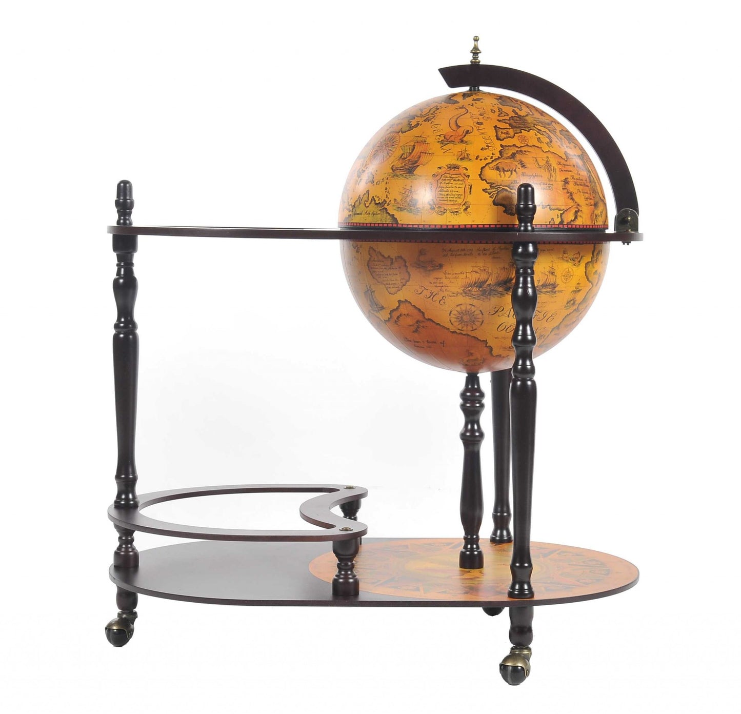 20" X 32" X 36" Red Globe Drink Trolley