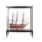 23" Dark Brown Glass Standard Display Stand