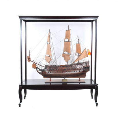 23" Dark Brown Glass Standard Display Stand