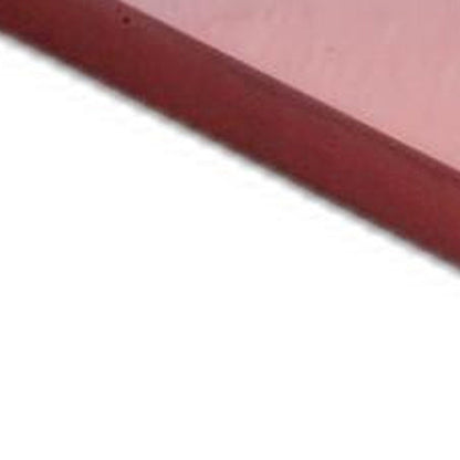 10" Red Solid Wood Wall Mounted Floating Shelf