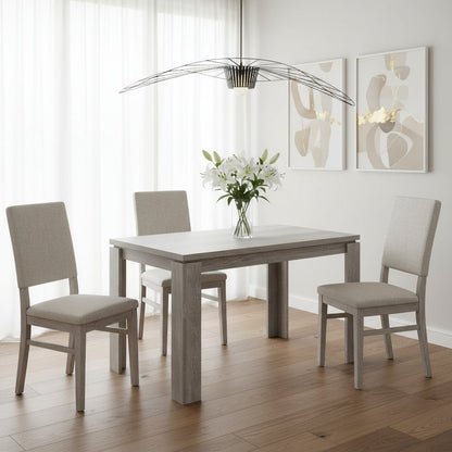 47" Gray Dining Table
