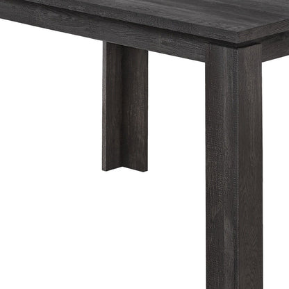 47" Black Dining Table