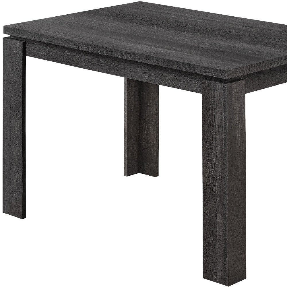47" Black Dining Table