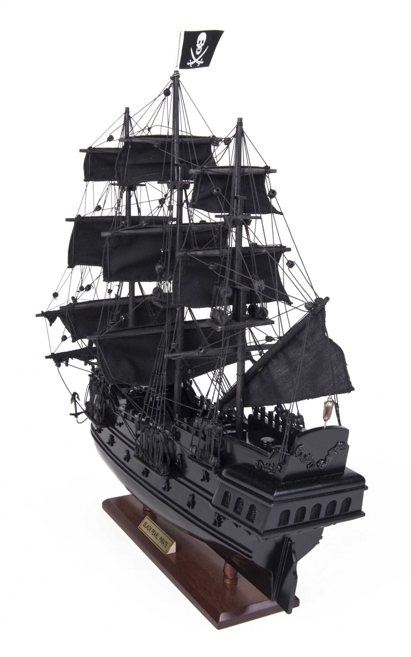 6.5" X 20" X 19"Black Pearl Pirate Ship