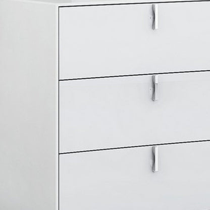 62" White Wood Six Drawer Double Dresser