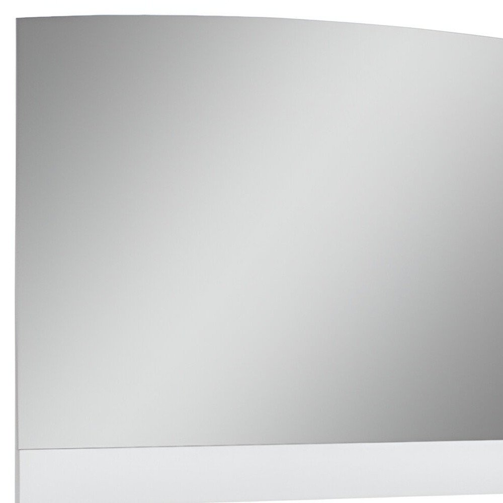 45" White Wood Framed Mounted Dresser Mirror
