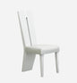 Seven Piece White Dining Set with Six Chairs