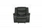 42" Brown Leather Match Manual Gliding Recliner