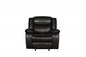 42" Gray Leather Match Manual Gliding Recliner