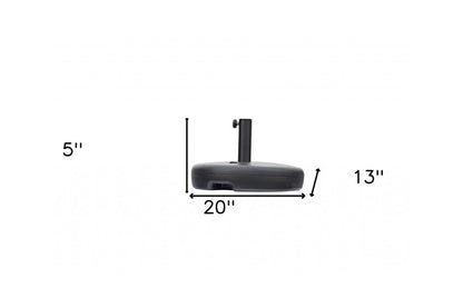 Black Heavy Duty Plastic Umbrella Base