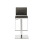 20 " Gray And Silver Stainless Steel Bar Chair