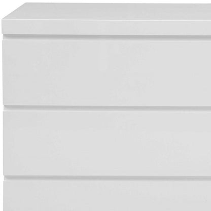 63" White Solid Wood Six Drawer Double Dresser
