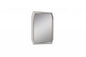 49" Taupe Abstract Glass Framed Accent Mirror