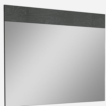 48" Gray Wood Framed Accent Mirror