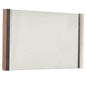 35" Natural Wood Framed Accent Mirror