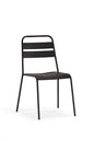 Set of Four Gray Faux Leather Dining Side Chairs