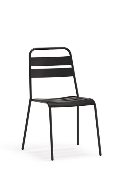 Set of Four Gray Faux Leather Dining Side Chairs