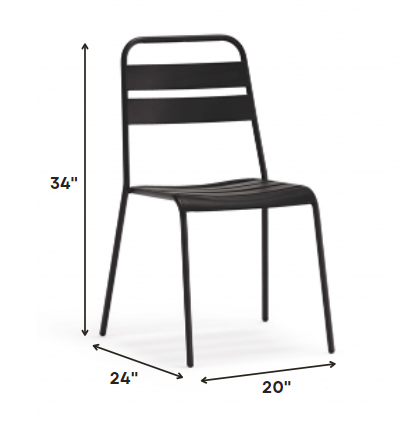 Set of Four Gray Faux Leather Dining Side Chairs