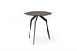 20" Black And Gray Ceramic Round End Table